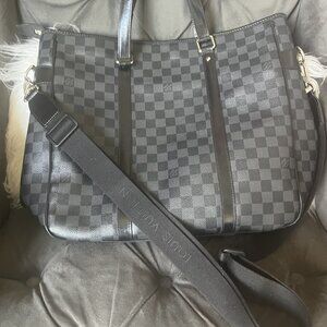 Louis Vuitton Tadao Handbag Damier Graphite Black, Gray